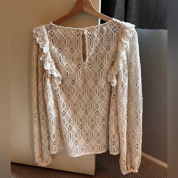 Sezane Salina Blouse Crème - Size 38 - Picture 2 of 7